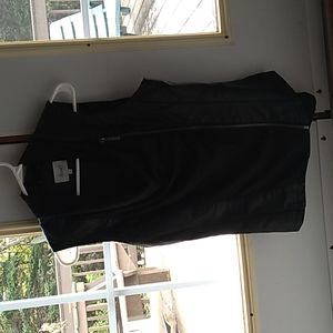 Faux leather vest